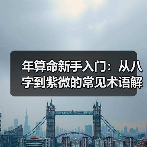 年算命新手入门：从八字到紫微的常见术语解析