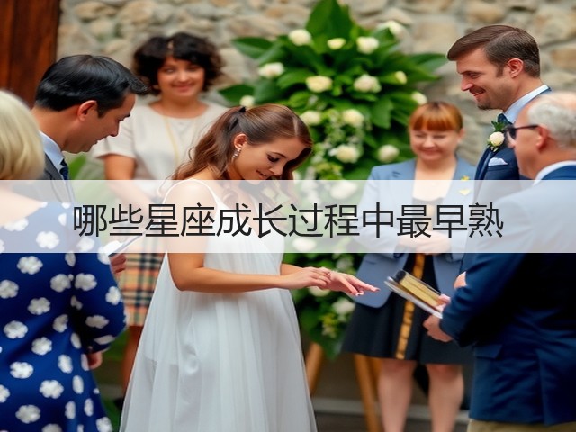 哪些星座成长过程中最早熟(图3) 哪些星座成长过程中最早熟(图3)