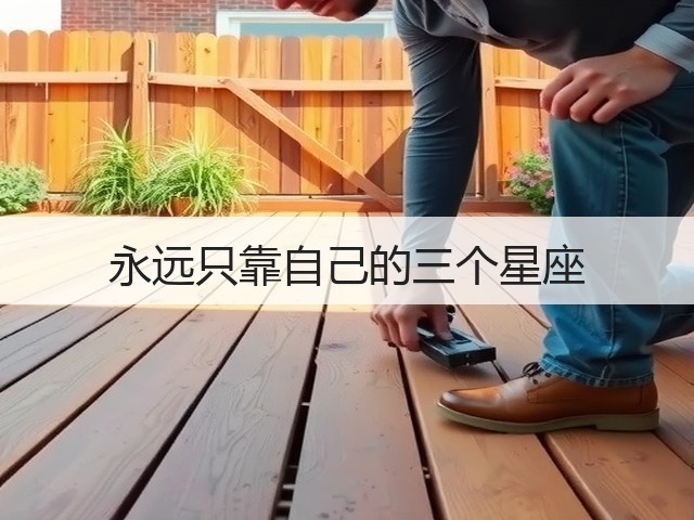 永远只靠自己的三个星座(图3)