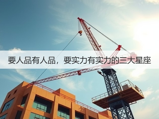 要人品有人品,要实力有实力的三大星座(图1) 要人品有人品,要实力有实力的三大星座(图1)