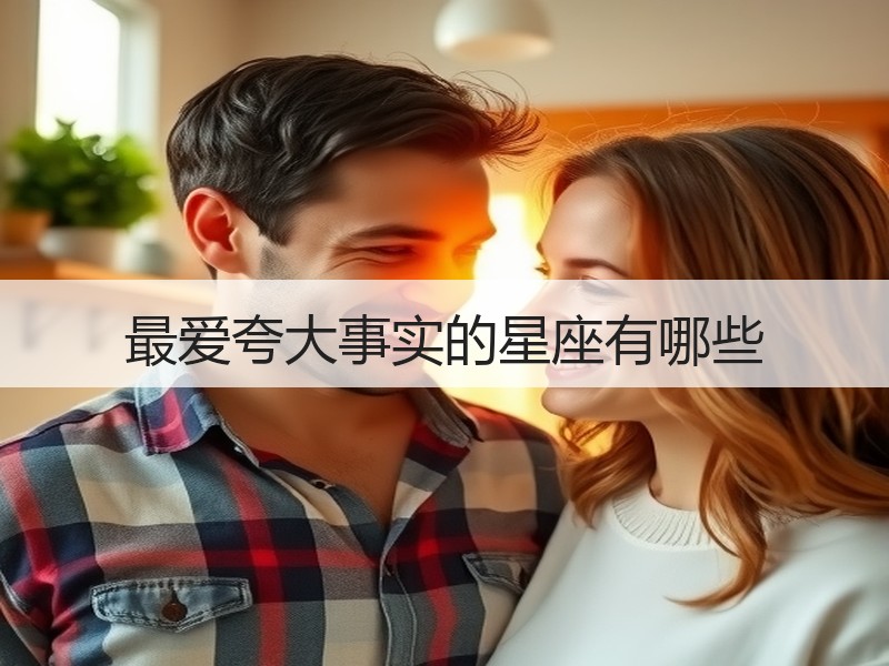 最爱夸大事实的星座有哪些