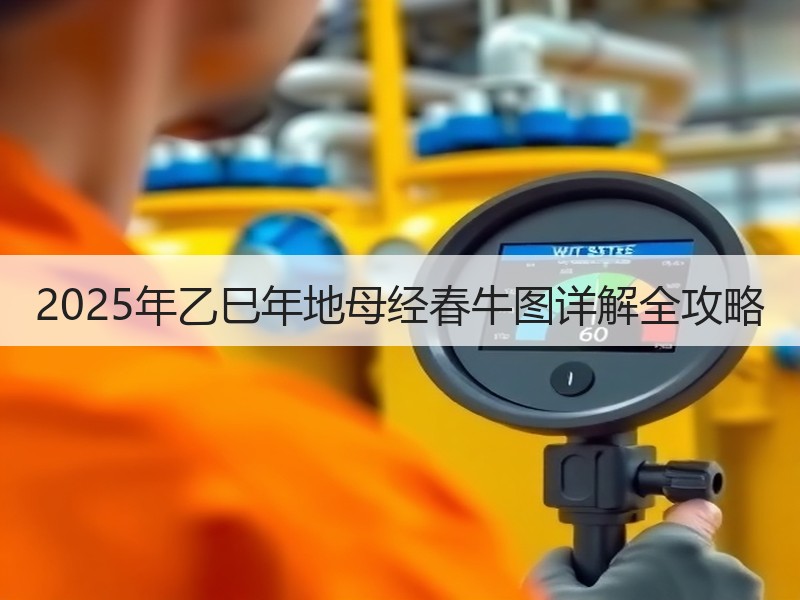 2025年乙巳年地母经春牛图详解全攻略