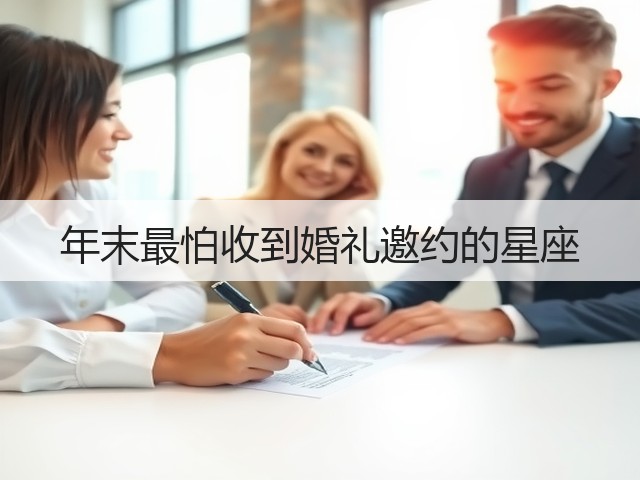 年末最怕收到婚礼邀约的星座(图3)