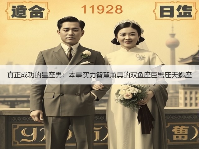 真正成功的星座男：本事实力智慧兼具的双鱼座巨蟹座天蝎座(图3)