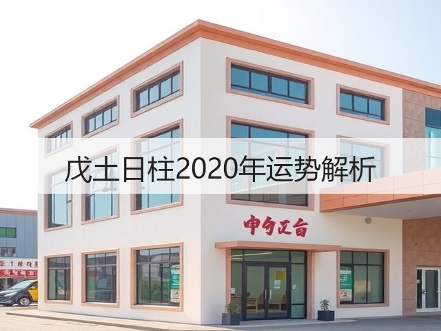 戊土日柱2020年运势解析(图3) 戊土日柱2020年运势解析(图3)