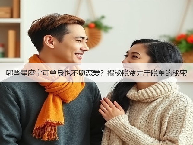 哪些星座宁可单身也不愿恋爱？揭秘脱贫先于脱单的秘密(图1)