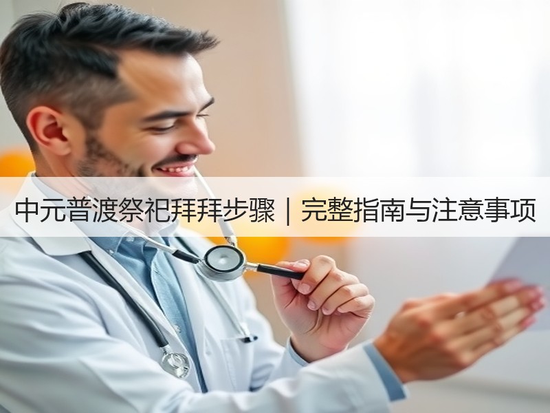 中元普渡祭祀拜拜步骤｜完整指南与注意事项