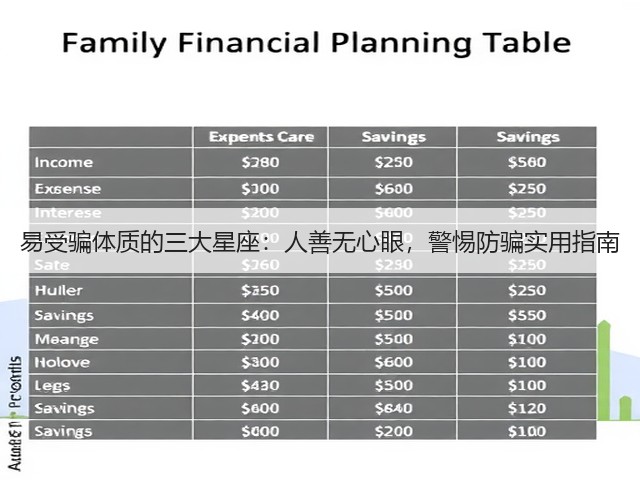 易受骗体质的三大星座：人善无心眼，警惕防骗实用指南(图1)