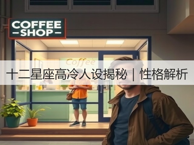 十二星座高冷人设揭秘|性格解析(图1) 十二星座高冷人设揭秘|性格解析(图1)