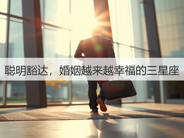 聪明豁达，婚姻越来越幸福的三星座(图3)