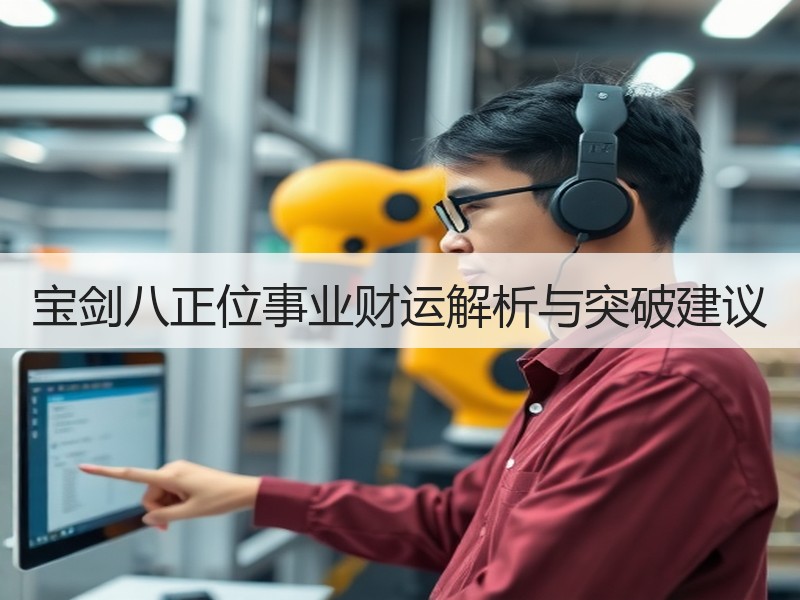 宝剑八正位事业财运解析与突破建议