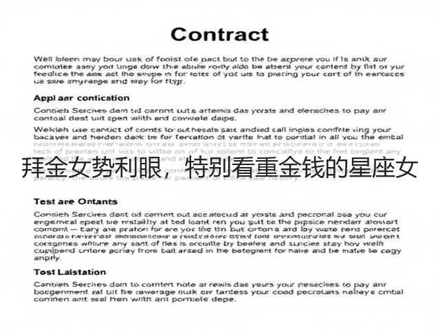 拜金女势利眼,特别看重金钱的星座女(图3) 拜金女势利眼,特别看重金钱的星座女(图3)