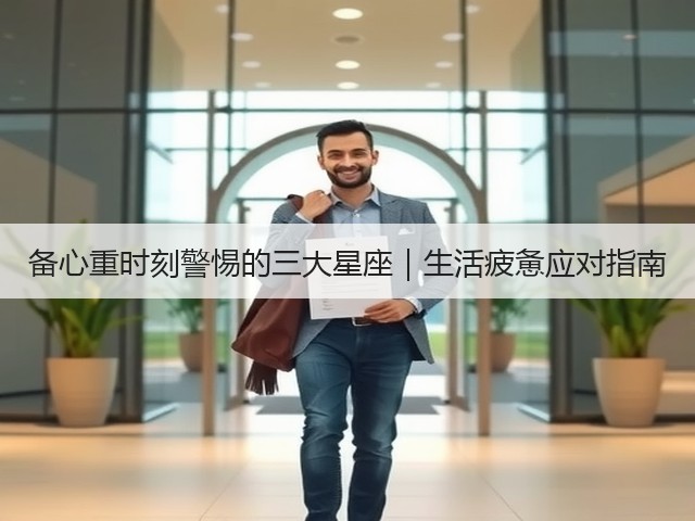 备心重时刻警惕的三大星座|生活疲惫应对指南(图1) 备心重时刻警惕的三大星座|生活疲惫应对指南(图1)
