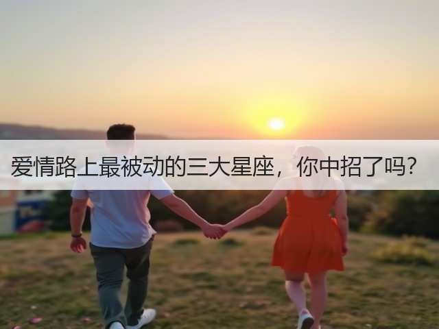 爱情路上最被动的三大星座，你中招了吗？(图2)