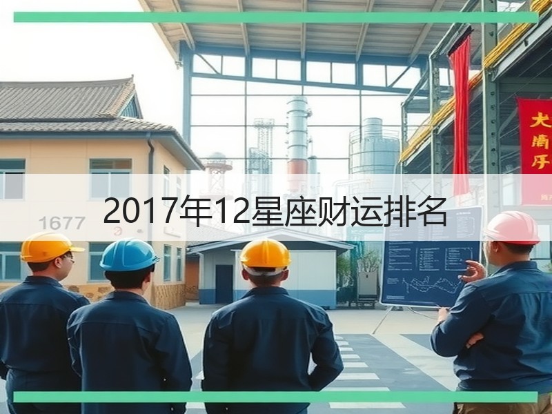 2017年12星座财运排名