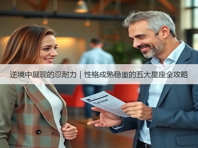 逆境中展现的忍耐力|性格成熟稳重的五大星座全攻略(图1) 逆境中展现的忍耐力|性格成熟稳重的五大星座全攻略(图1)