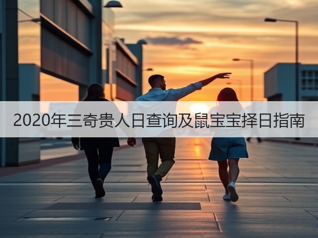 2020年三奇贵人日查询及鼠宝宝择日指南(图1)