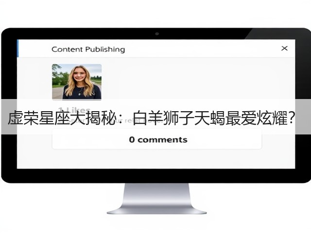 虚荣星座大揭秘：白羊狮子天蝎最爱炫耀？(图2)
