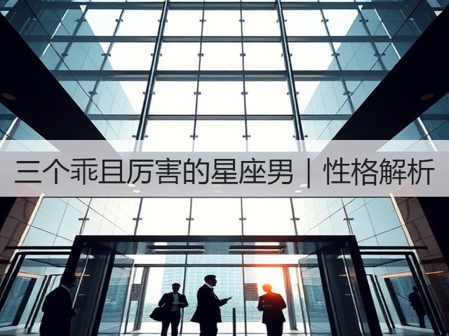 三个乖且厉害的星座男|性格解析(图3) 三个乖且厉害的星座男|性格解析(图3)