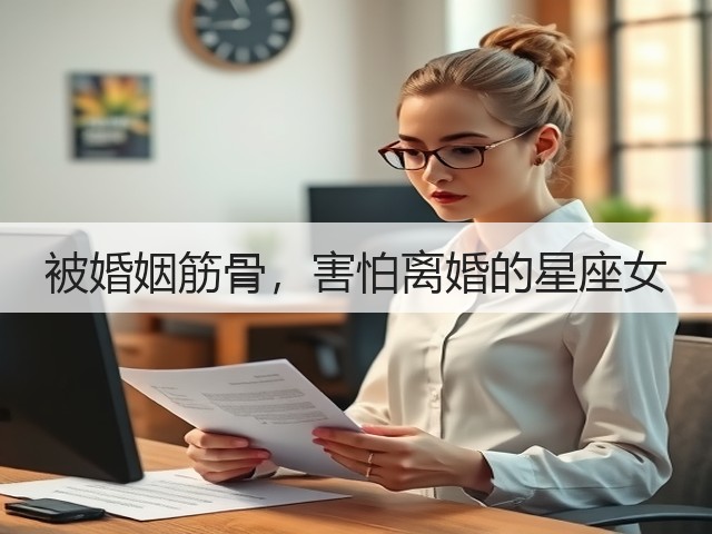 被婚姻筋骨,害怕离婚的星座女(图2) 被婚姻筋骨,害怕离婚的星座女(图2)