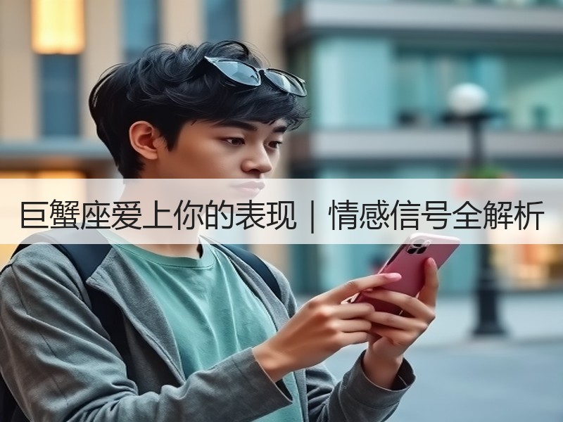 巨蟹座爱上你的表现｜情感信号全解析