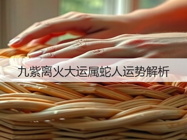 九紫离火大运属蛇人运势解析(图2) 九紫离火大运属蛇人运势解析(图2)