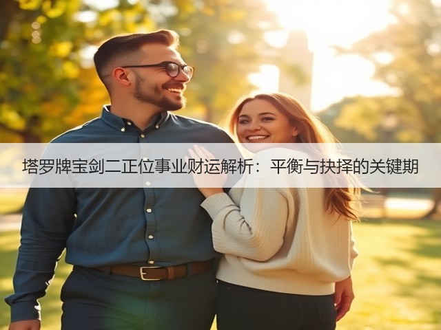 塔罗牌宝剑二正位事业财运解析：平衡与抉择的关键期(图1)