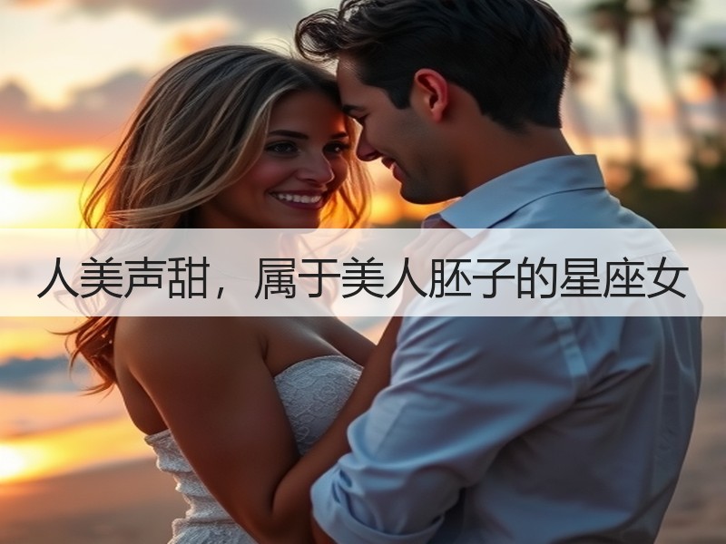 人美声甜，属于美人胚子的星座女