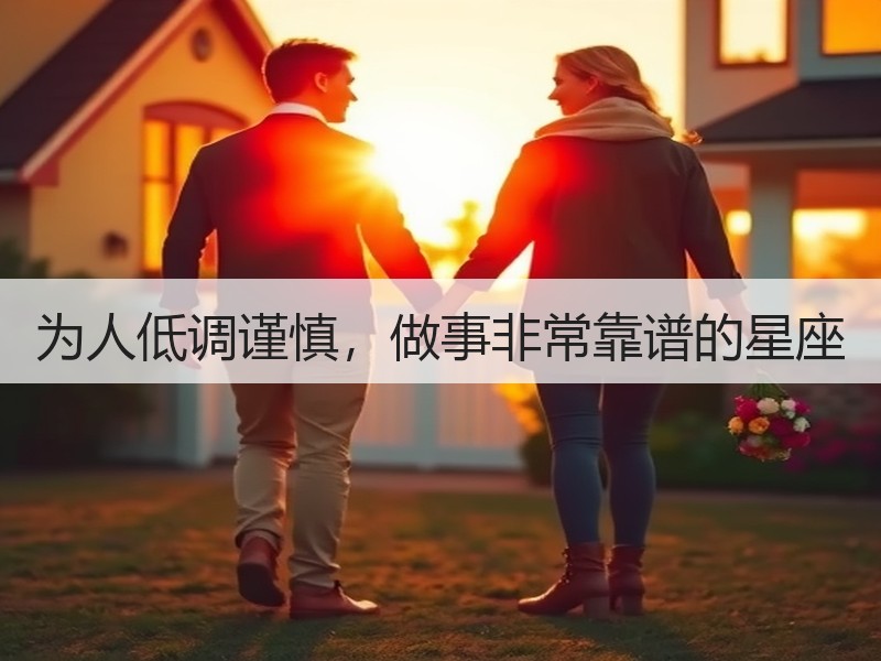 为人低调谨慎，做事非常靠谱的星座