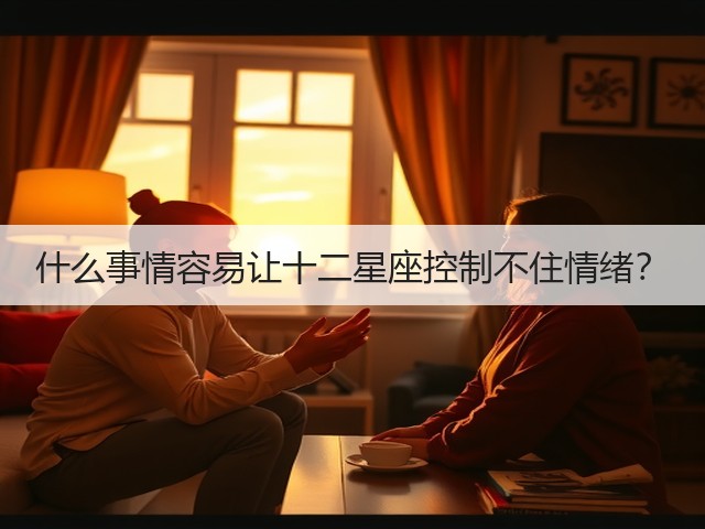 什么事情容易让十二星座控制不住情绪?(图3) 什么事情容易让十二星座控制不住情绪?(图3)