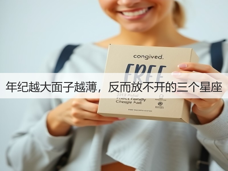 年纪越大面子越薄，反而放不开的三个星座