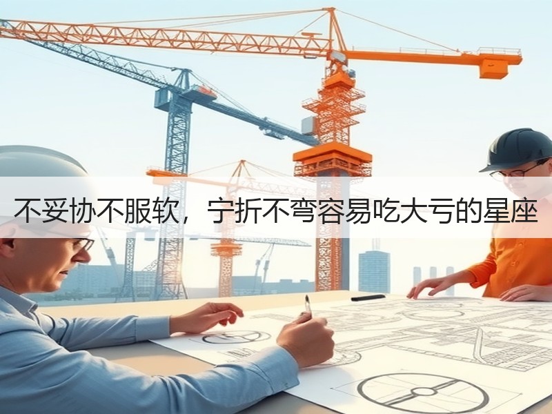 不妥协不服软，宁折不弯容易吃大亏的星座
