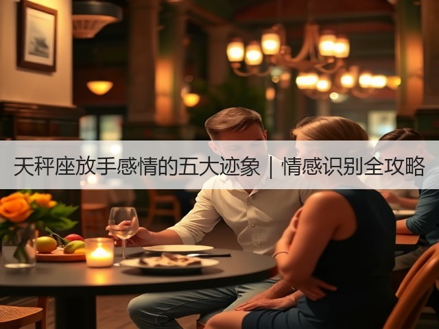 天秤座放手感情的五大迹象|情感识别全攻略(图3) 天秤座放手感情的五大迹象|情感识别全攻略(图3)