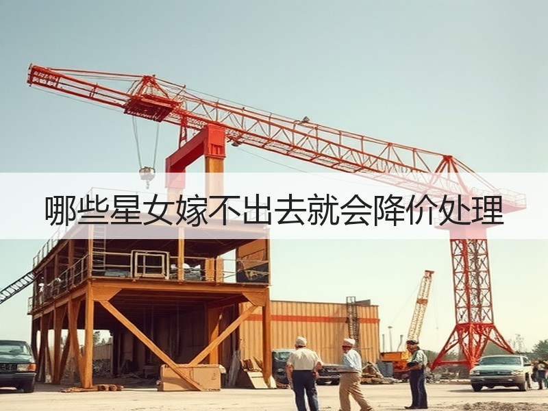 哪些星女嫁不出去就会降价处理