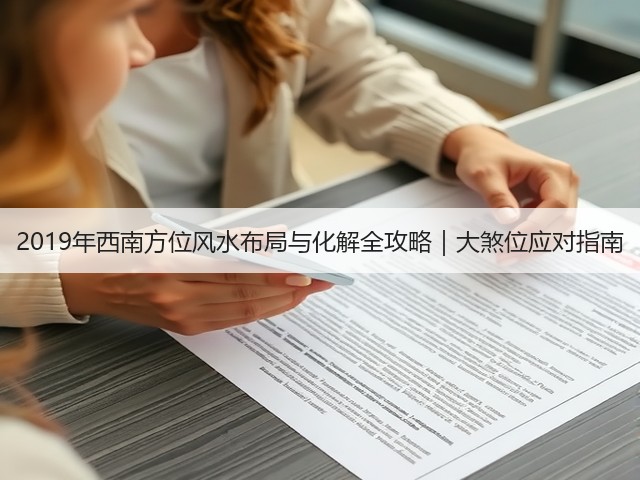 2019年西南方位风水布局与化解全攻略｜大煞位应对指南(图3)