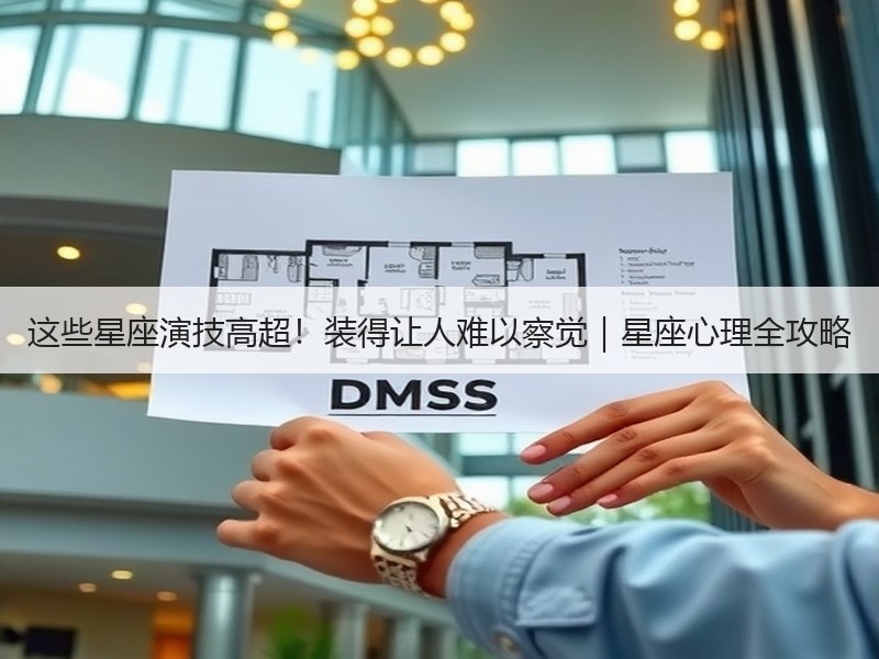 这些星座演技高超！装得让人难以察觉｜星座心理全攻略