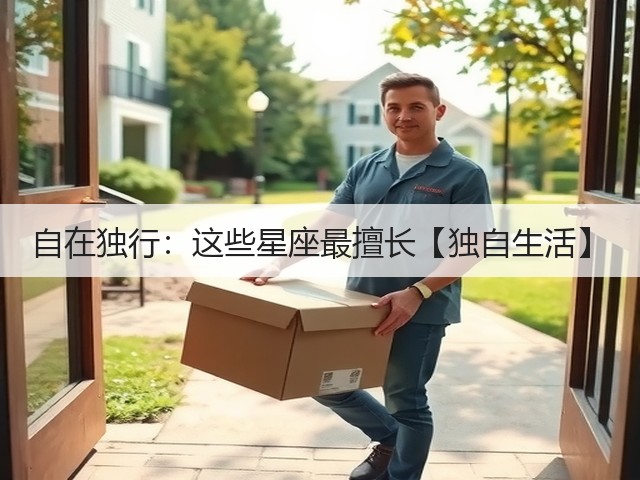 自在独行：这些星座最擅长【独自生活】(图2)