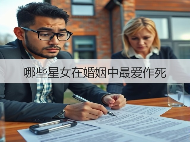 哪些星女在婚姻中最爱作死(图2) 哪些星女在婚姻中最爱作死(图2)