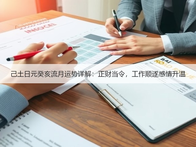 己土日元癸亥流月运势详解:正财当令,工作顺遂感情升温(图1) 己土日元癸亥流月运势详解:正财当令,工作顺遂感情升温(图1)
