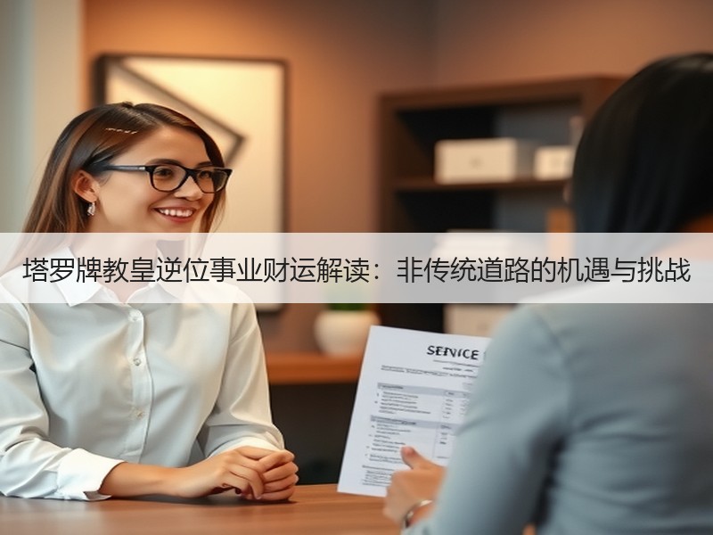 塔罗牌教皇逆位事业财运解读：非传统道路的机遇与挑战