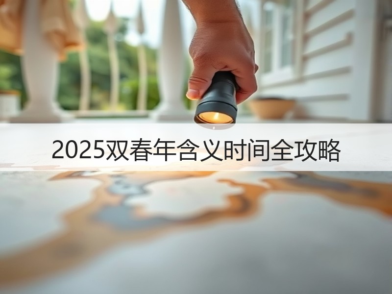 2025双春年含义时间全攻略