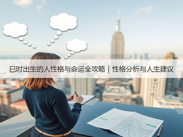 巳时出生的人性格与命运全攻略|性格分析与人生建议(图1) 巳时出生的人性格与命运全攻略|性格分析与人生建议(图1)