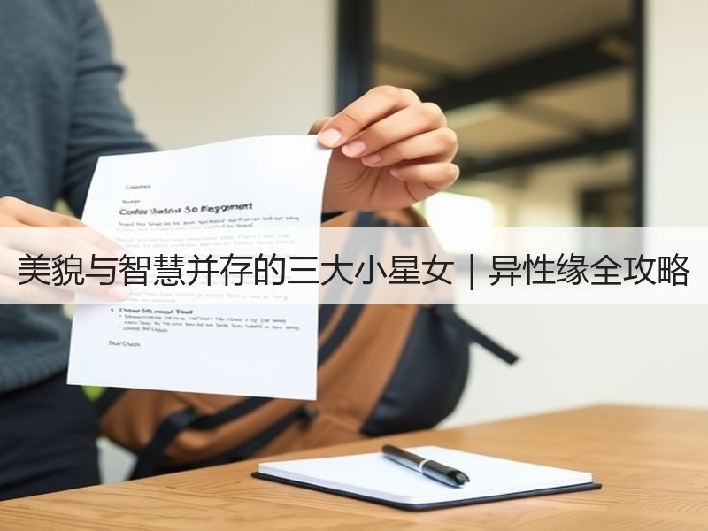 美貌与智慧并存的三大小星女｜异性缘全攻略