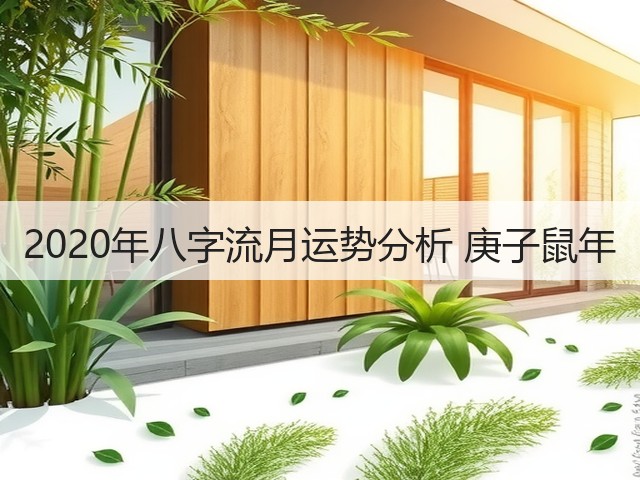 2020年八字流月运势分析 庚子鼠年(图1) 2020年八字流月运势分析 庚子鼠年(图1)