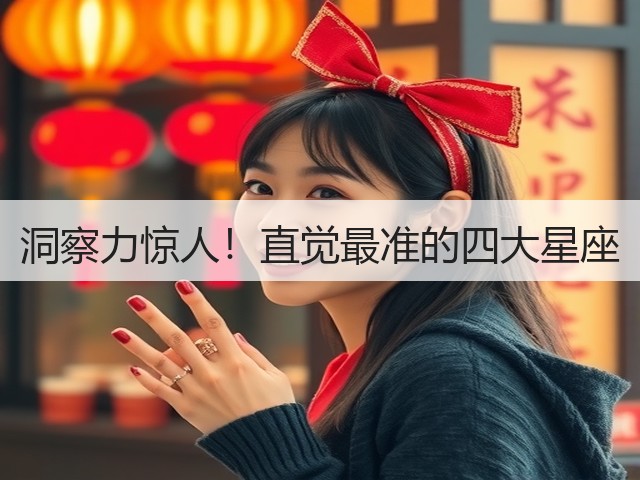 洞察力惊人!直觉最准的四大星座(图1) 洞察力惊人!直觉最准的四大星座(图1)