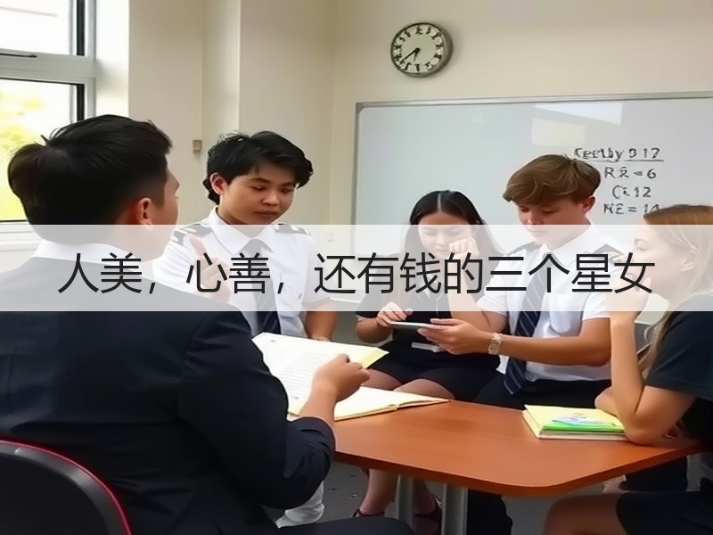 人美，心善，还有钱的三个星女