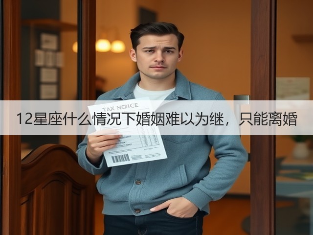 12星座什么情况下婚姻难以为继，只能离婚(图1)