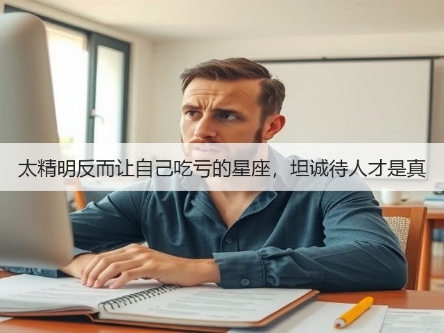太精明反而让自己吃亏的星座,坦诚待人才是真(图3) 太精明反而让自己吃亏的星座,坦诚待人才是真(图3)
