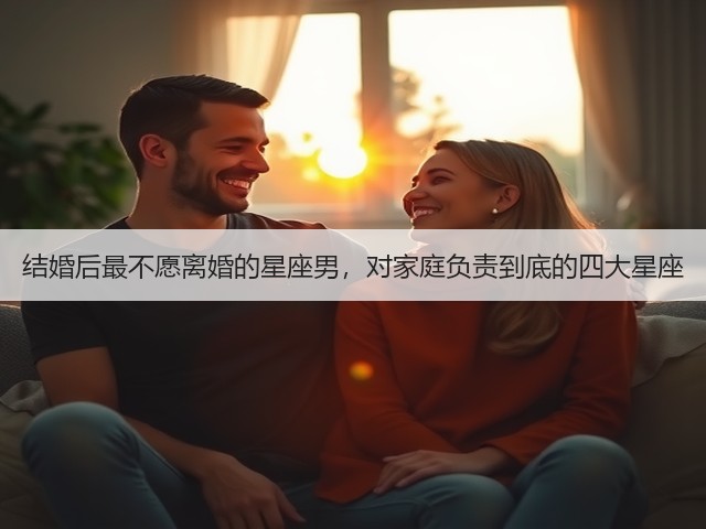 结婚后最不愿离婚的星座男，对家庭负责到底的四大星座(图3)