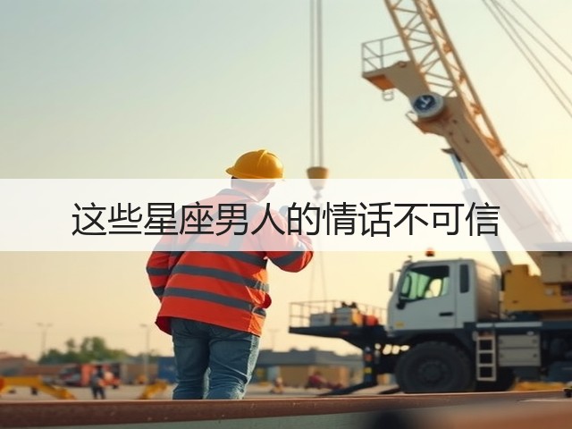 这些星座男人的情话不可信(图1)